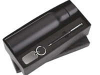 HydroX Black Gift Set with bottle pen and keychain